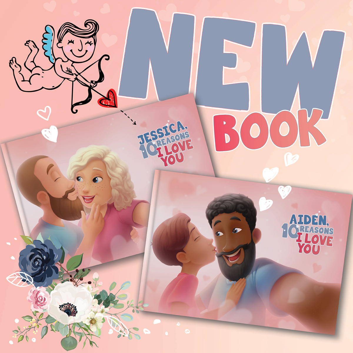 BRAND NEW Personalized Love You Book for Your Partner!